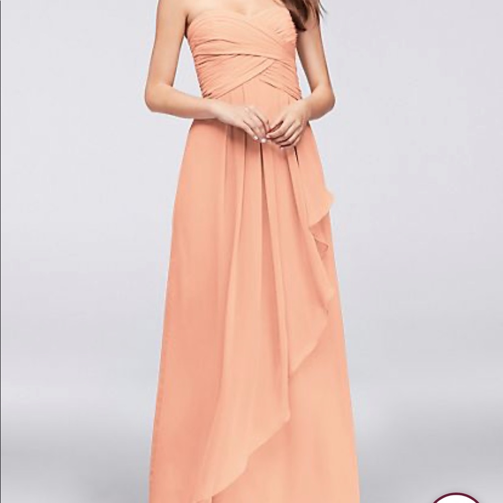 Strapless Davids bridesmaid bellini dress 14